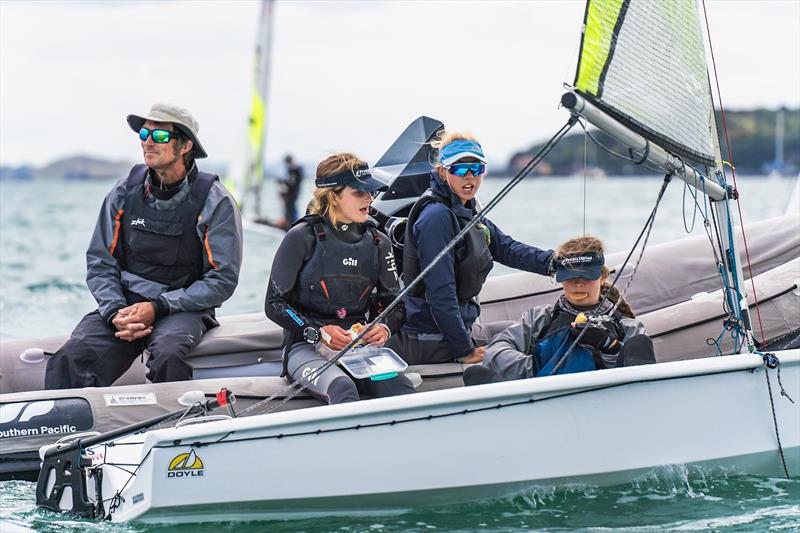 Day 2 - SailGP Inspire- RS Feva - Royal Akarana YC - Jan 18, 2025 photo copyright Justin Mitchell www.justinmitchell.co.nz - Instagram: @jl_mitchell_ taken at Royal Akarana Yacht Club and featuring the RS Feva class