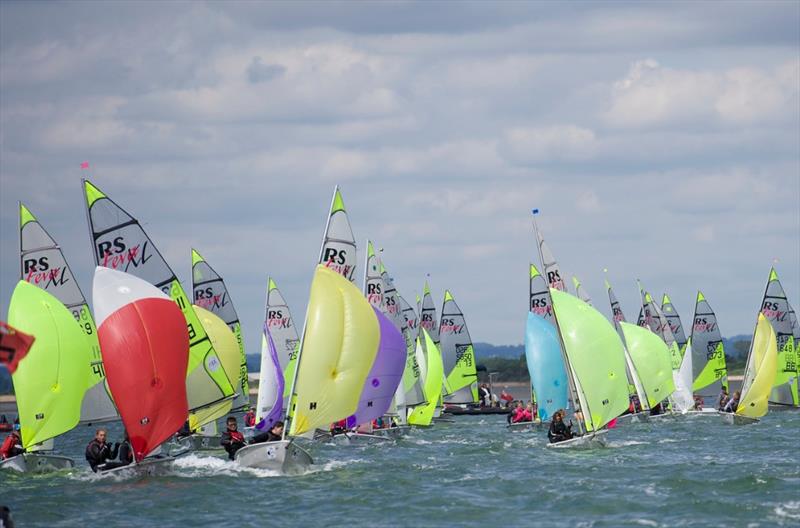 National Schools Sailing Championships at Itchenor photo copyright Mary Pudney taken at Itchenor Sailing Club and featuring the RS Feva class