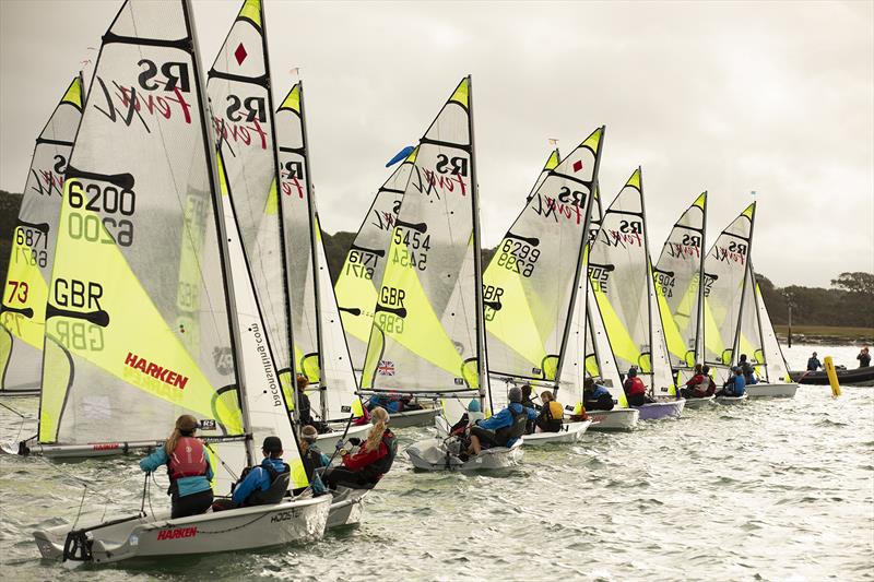 The start of the first of three races for the RS Fevas in the Chichester Harbour Series - photo © Chris Hatton