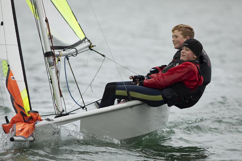 RS Fevas in the Chichester Harbour Series photo copyright Chris Hatton taken at Bosham Sailing Club and featuring the RS Feva class
