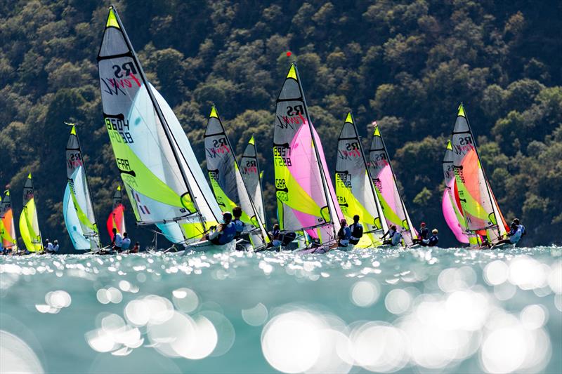 RS Feva Worlds Qualifying Series at Aix-les-Bains, France photo copyright Oli King Photography taken at Club Nautique Voile d’Aix-les Bains and featuring the RS Feva class