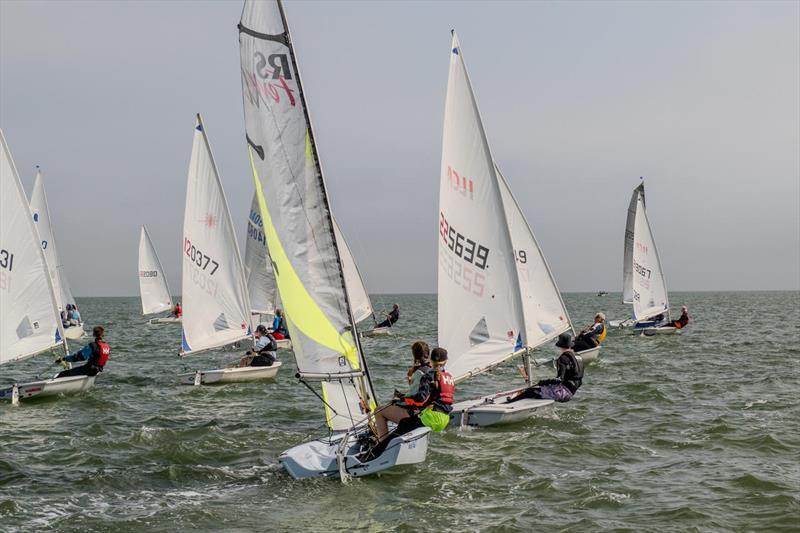 Ida Iglehart and Elise Reilly in their RS Feva XL - Kippford Week at Solway photo copyright Margaret Purkis taken at Solway Yacht Club and featuring the RS Feva class