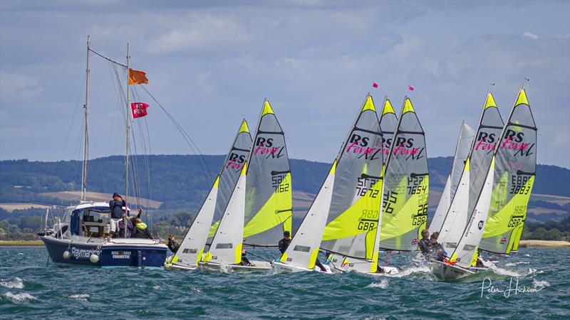 Youth racing at HISC photo copyright Peter Hickson taken at Hayling Island Sailing Club and featuring the RS Feva class