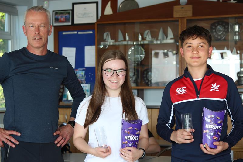 Bough Beech Feva Open Prize Giving photo copyright Jonny Moss taken at Bough Beech Sailing Club and featuring the RS Feva class