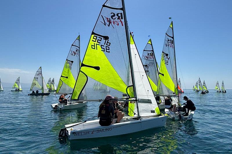 Welsh Sailing's new RS Fevas in action at the 2026 class nationals at Plas Heli, Pwllheli - photo © RYA Cymru Wales