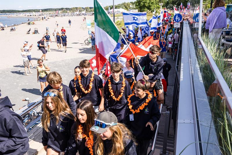 RS Feva Worlds Opening Ceremony Parade during the RS Games at Travemünde Woche 2026 photo copyright Phil Jackson / www.digitalsailing.co.uk/rs-games taken at  and featuring the RS Feva class
