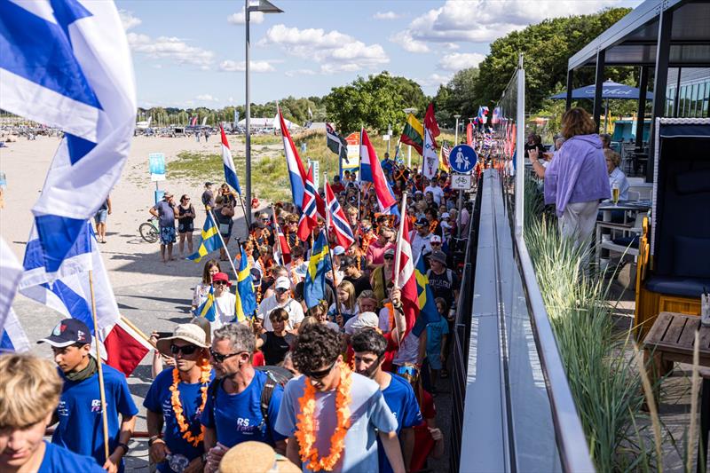 RS Feva Worlds Opening Ceremony Parade during the RS Games at Travemünde Woche 2026 photo copyright Phil Jackson / www.digitalsailing.co.uk/rs-games taken at  and featuring the RS Feva class
