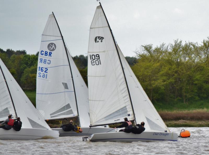 Close K6 racing on the Alde photo copyright John Adcroft taken at Aldeburgh Yacht Club and featuring the K6 class