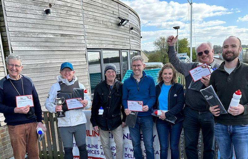 All prize winners - K6 Inland Championships at Oxford photo copyright Adrian Howe taken at Oxford Sailing Club and featuring the K6 class