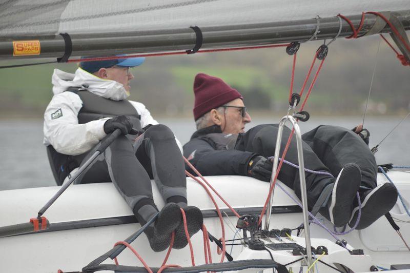 Harry and George Barker hiking hard - K6 Inland Championships at Oxford photo copyright Adrian Howe taken at Oxford Sailing Club and featuring the K6 class