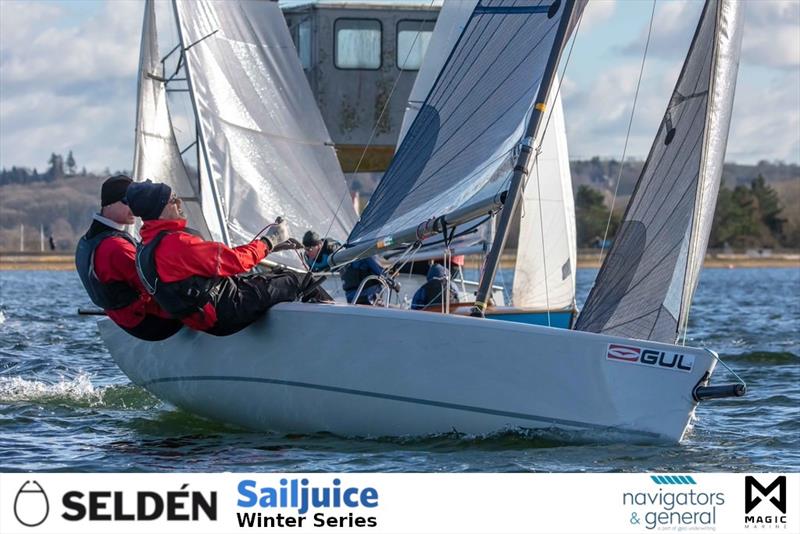 The Oxford Blue, part of the Seldén Sailjuice Winter Series photo copyright Tim Olin / www.olinphoto.co.uk taken at Oxford Sailing Club and featuring the K6 class