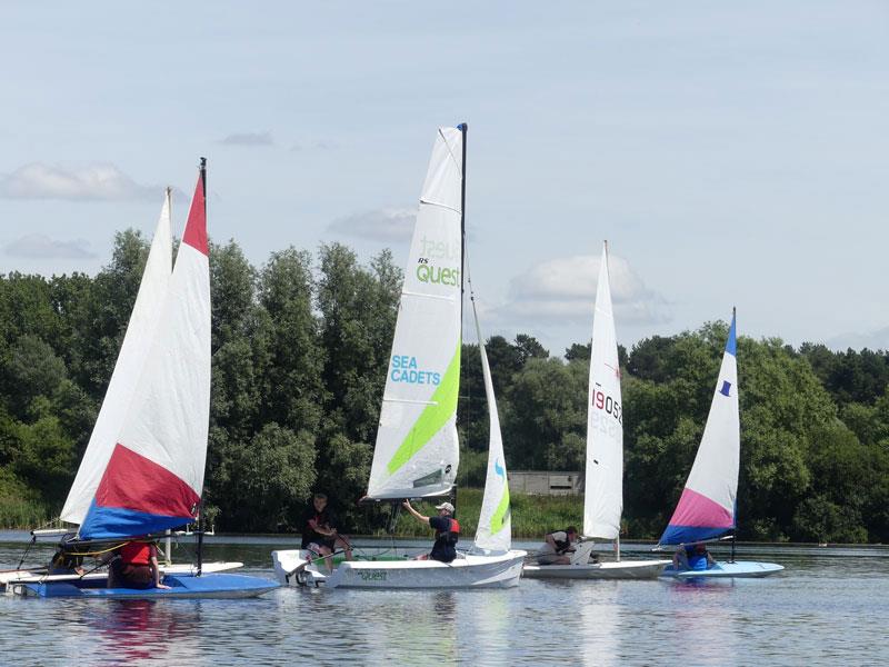 SESCA Sea Cadets sailing photo copyright Mike Steele taken at St Edmundsbury Sailing & Canoeing Association and featuring the RS Quest class