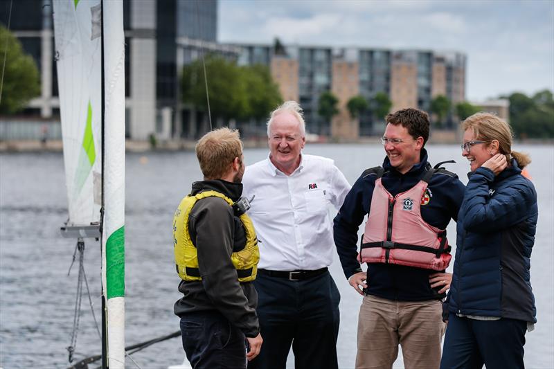 Maritime Minister, Robert Courts MP, talking with RYA representatives - photo © Paul Wyeth / RYA