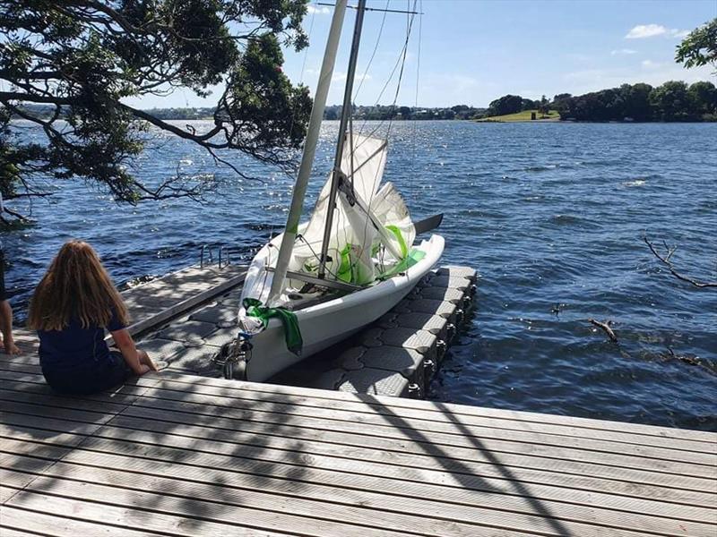 RS Quest set up on a newly installed DockPro - photo © NZ Sailcraft