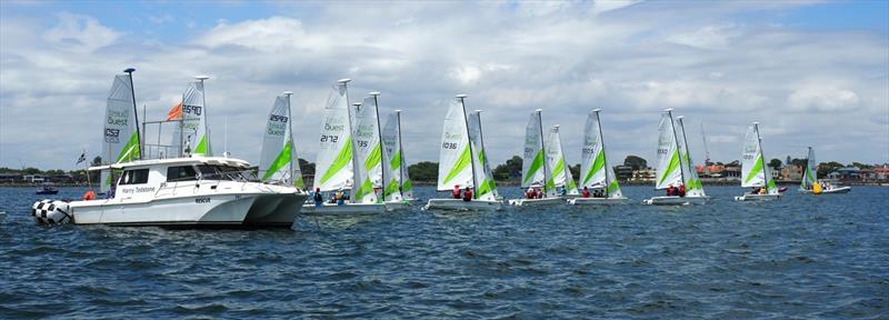 A tight start of the Quest fleet in Race 5 - 94th Stonehaven Cup - photo © Ray Smith