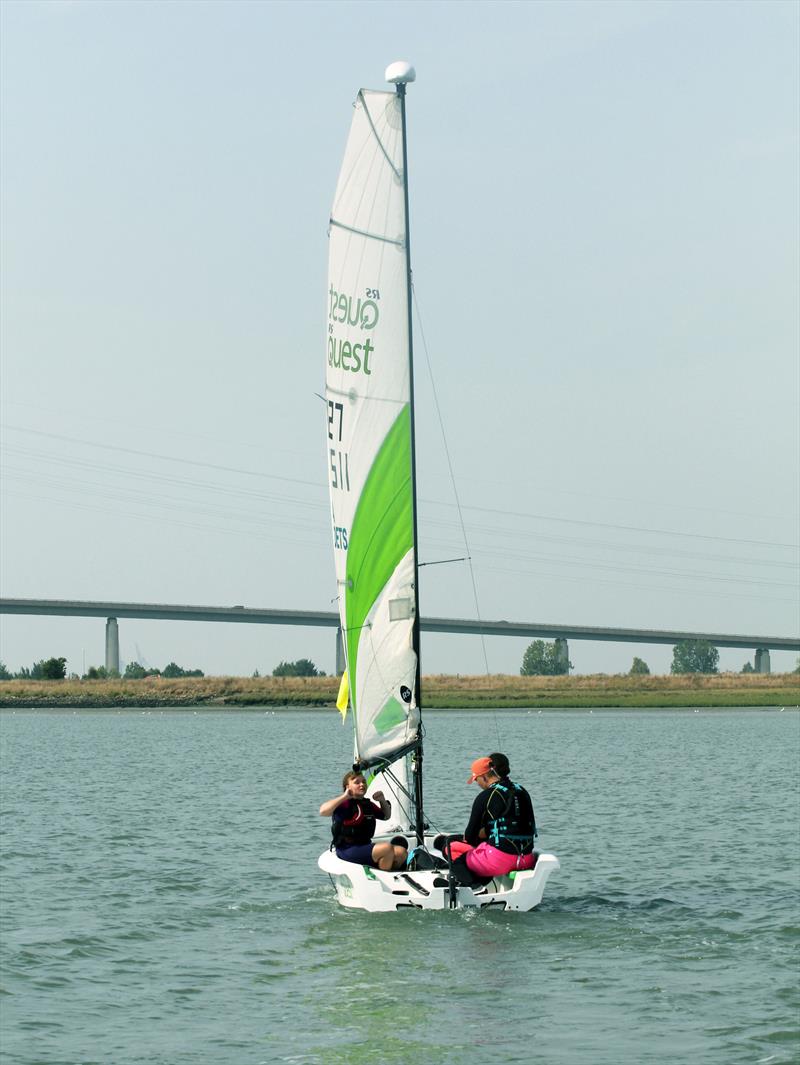 Isle of Sheppey race 2024 photo copyright Nick Champion / www.championmarinephotography.co.uk taken at Isle of Sheppey Sailing Club and featuring the RS Quest class