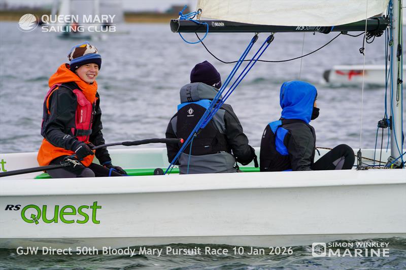 GJW Direct 50th Bloody Mary photo copyright Simon Winkley Marine taken at Queen Mary Sailing Club and featuring the RS Quest class