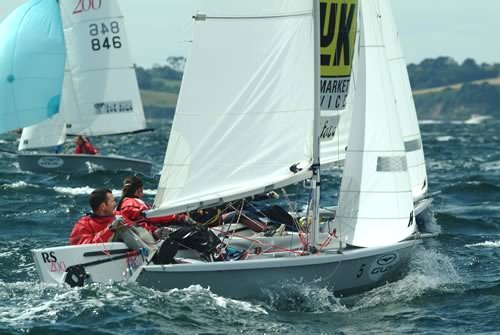 Action from the RS200 Nationals at Restronguet photo copyright Nick Kirk / N D K Photography taken at Restronguet Sailing Club and featuring the  class