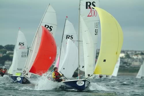 Action from the RS200 Nationals at Restronguet photo copyright Nick Kirk / N D K Photography taken at Restronguet Sailing Club and featuring the  class