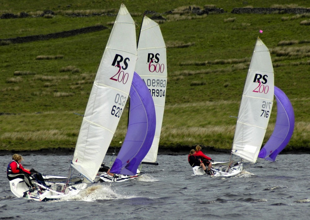 A brisk breeze for the Trident Yorkshire Youth at Halifax Sailing Club photo copyright Jonathan Lister taken at Halifax Sailing Club and featuring the  class