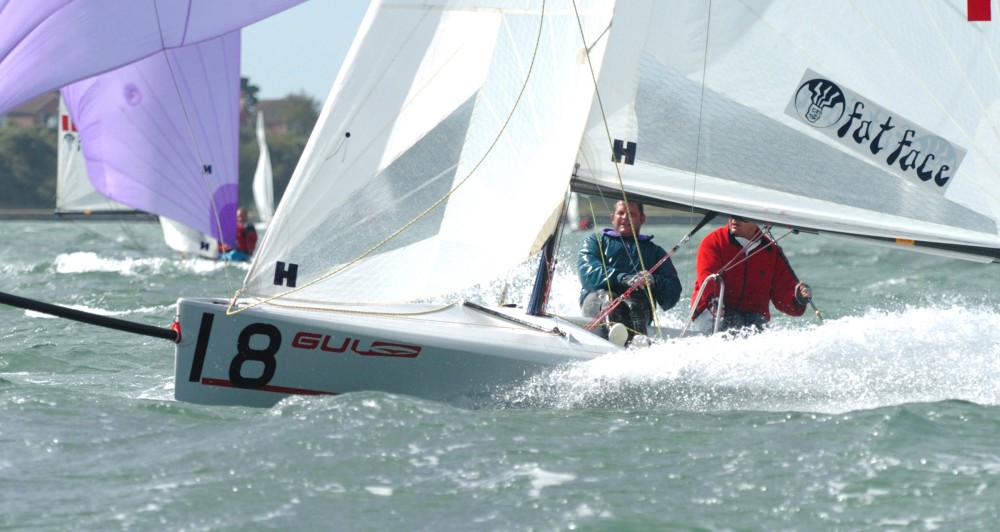 Windy racing at the RS K6 nationals in the Solent in 2004 - photo © Steve Arkley / www.sailshots.co.uk