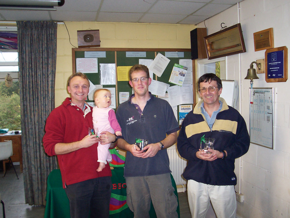 Left to right – Richard Southern, Steve Cook, Frank Catt photo copyright Alastair Wood taken at  and featuring the RS300 class