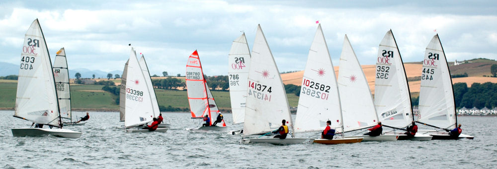 The fast handicap fleet at the Chanonry Dinghy Regatta photo copyright Neil MacGregor taken at Chanonry Sailing Club and featuring the RS300 class
