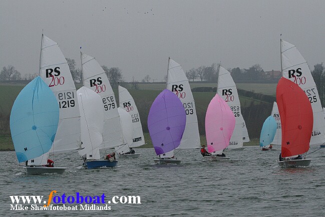 44 teams take part in the RS200 Winter Championships at Northampton photo copyright Mike Shaw / www.fotoboat.com taken at Northampton Sailing Club and featuring the RS200 class