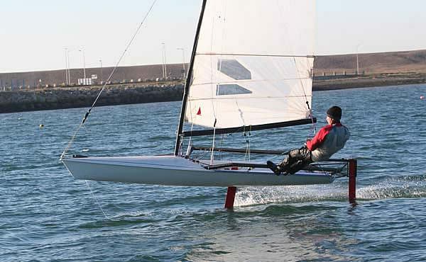 The RS600FF hydrofoiler is finally unveiled at the Dinghy Sailing Show photo copyright RS600FF class taken at Weymouth & Portland Sailing Academy and featuring the RS600 class