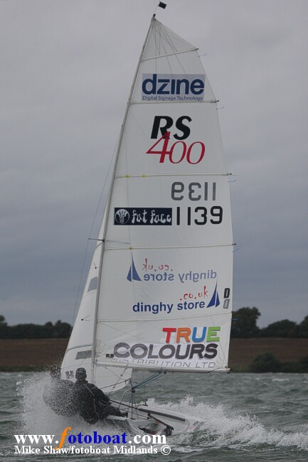 A wet and wild weekend for the Gul RS400 Inlands at Grafham photo copyright Mike Shaw / www.fotoboat.com taken at Grafham Water Sailing Club and featuring the RS400 class
