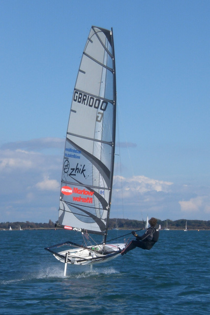 Sam Pascoe wins the first ever RS600FF national championships photo copyright Dan in the rib taken at Hayling Island Sailing Club and featuring the RS600 class