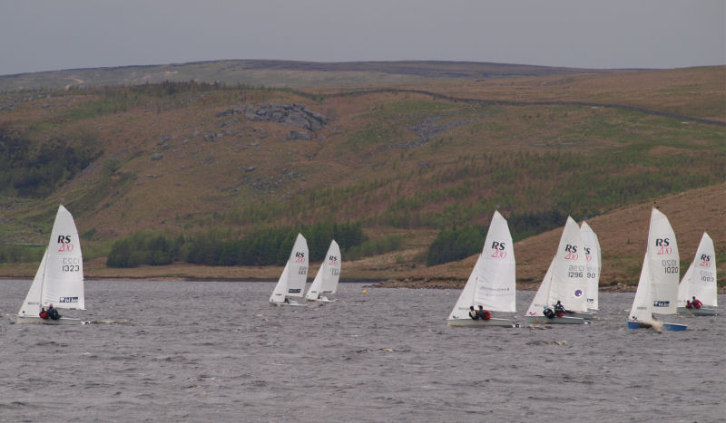 Gusts of 30 knots for the RS200s on Saturday at Yorkshire Dales SC photo copyright Terry Pressdee taken at Yorkshire Dales Sailing Club and featuring the RS200 class