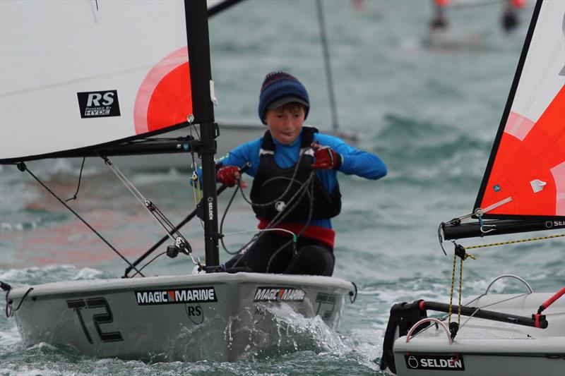 Tom Storey during the RS Tera Nationals at the WPNSA photo copyright Steve Greenwood taken at Weymouth & Portland Sailing Academy and featuring the RS Tera class