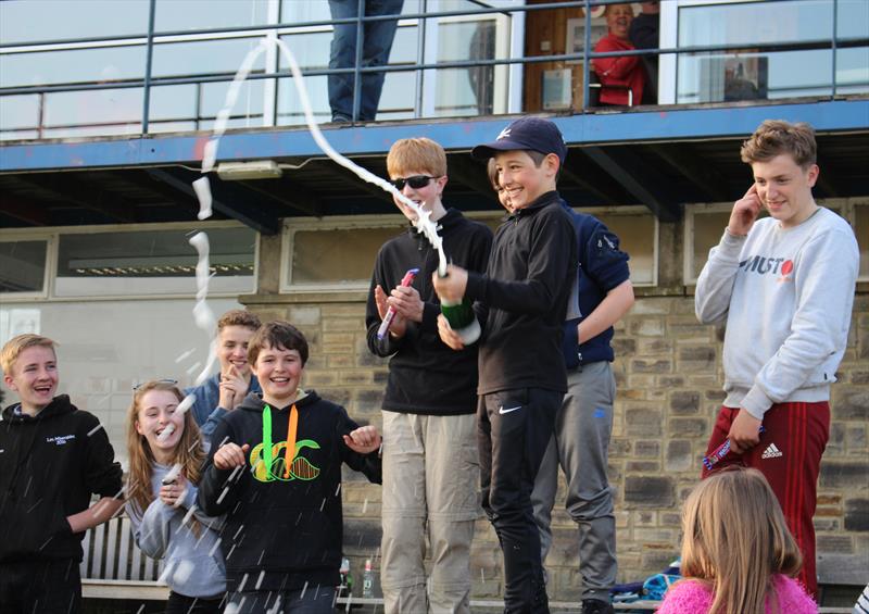 Derwent Soapbox Derby winner Oscar Shilling photo copyright Simon Straughan taken at Derwent Reservoir Sailing Club and featuring the RS Tera class