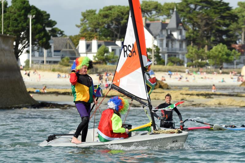 Opening ceremony on the water - RS Tera World Championships 2017 at Carnac photo copyright Christophe Le Bohec / www.le-bohec.com/ taken at Yacht Club de Carnac and featuring the RS Tera class