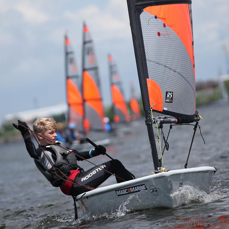 RS Tera Nationals on Cardiff Bay photo copyright Giles Smith taken at Cardiff Bay Yacht Club and featuring the RS Tera class