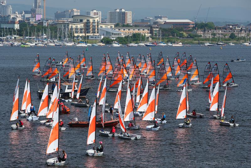 RS Tera Nationals on Cardiff Bay photo copyright Giles Smith taken at Cardiff Bay Yacht Club and featuring the RS Tera class