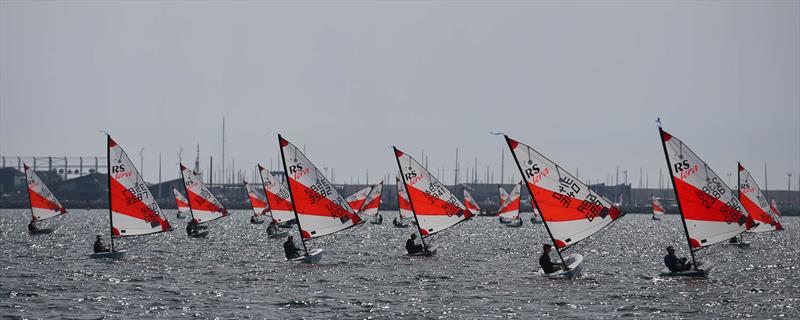 RS Tera Worlds during the RS Games at the WPNSA day 2 photo copyright Giles Smith taken at Weymouth & Portland Sailing Academy and featuring the RS Tera class