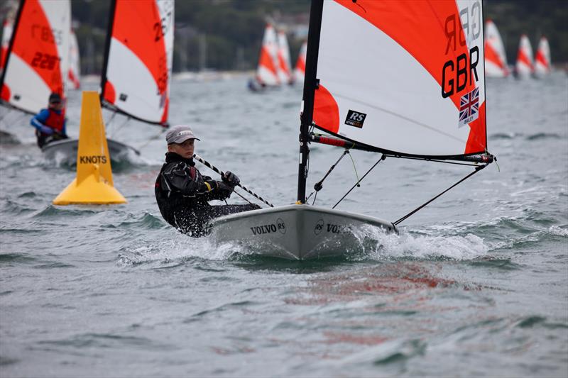 Will Bailey on day 4 of the RS Tera Worlds during the RS Games at the WPNSA photo copyright Pegs Field taken at Weymouth & Portland Sailing Academy and featuring the RS Tera class