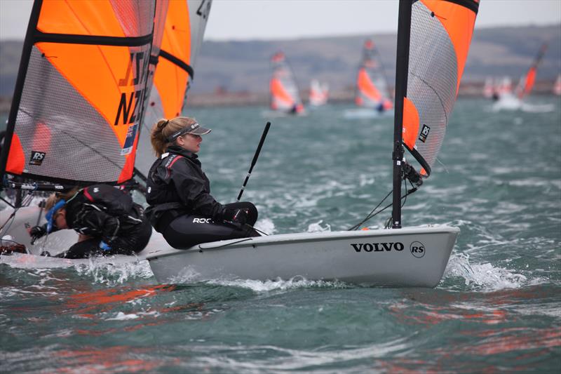 Sophie Johnson on day 4 of the RS Tera Worlds during the RS Games at the WPNSA photo copyright Pegs Field taken at Weymouth & Portland Sailing Academy and featuring the RS Tera class