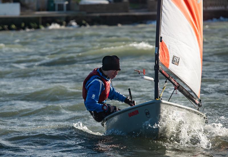 Thomas Leather wins the Isle of Wight Tera Championships photo copyright Patrick Condy taken at Gurnard Sailing Club and featuring the RS Tera class