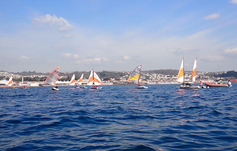 RS Tera training at Paignton photo copyright Andrew Paley taken at Paignton Sailing Club and featuring the RS Tera class