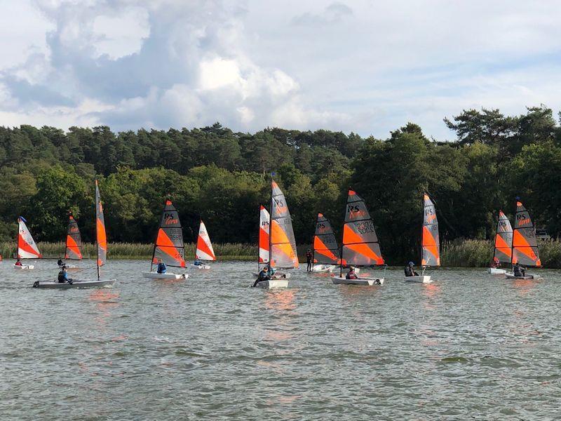 Largest ever turnout for RS Tera open meeting at Frensham Pond  photo copyright Simon Lomas-Clarke taken at Frensham Pond Sailing Club and featuring the RS Tera class