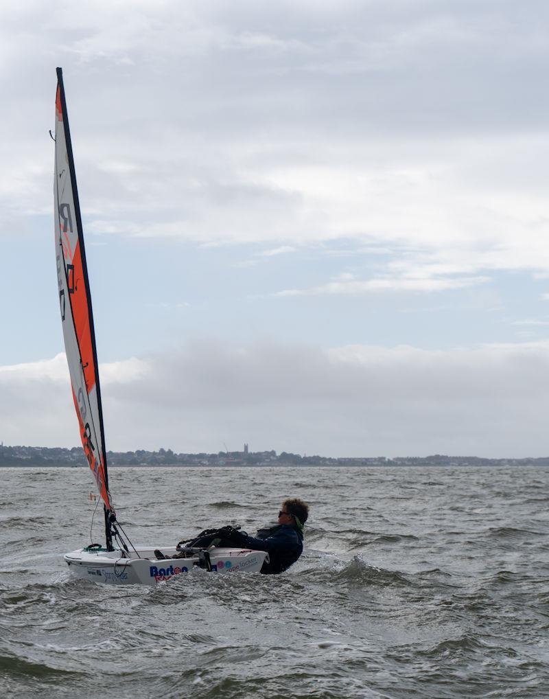 Hiking hard during the Starcross Junior Regatta 2023 photo copyright Tom Wild taken at Starcross Yacht Club and featuring the RS Tera class