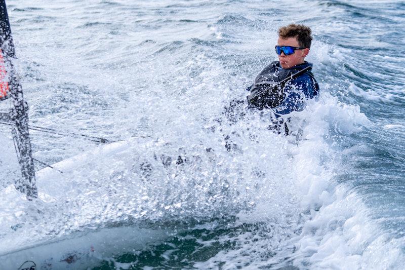 RS Tera South West Squad Winter Training at Paignton concludes with strong winds photo copyright Tom Wild taken at Paignton Sailing Club and featuring the RS Tera class