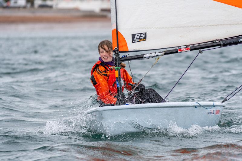 RS Tera South West Squad Winter Training at Paignton concludes with strong winds photo copyright Tom Wild taken at Paignton Sailing Club and featuring the RS Tera class