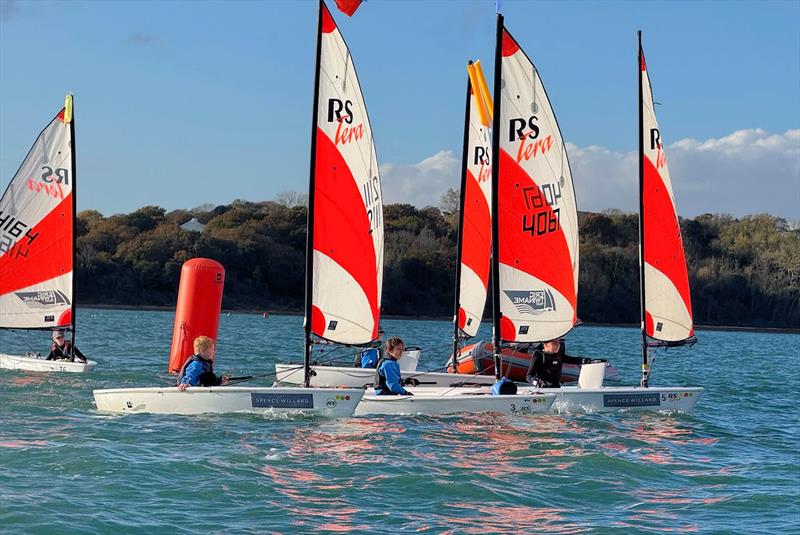 IW Youth and Junior Dinghy Championships Series finale at Brading Haven photo copyright Richard Douglas taken at Brading Haven Yacht Club and featuring the RS Tera class