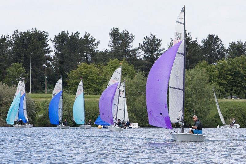 Heading downwind during the RS Vareo Inlands at the Illuminis Asymmetric Regatta photo copyright Kate Everall Photography taken at Milton Keynes Sailing Club and featuring the RS Vareo class