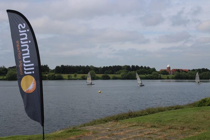 Three spinnakers - Illuminis RS Vareo Open photo copyright Milton Keynes Sailing Club taken at Milton Keynes Sailing Club and featuring the RS Vareo class