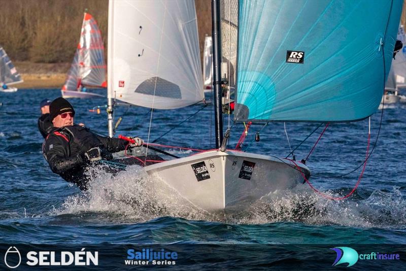 Luke Fisher takes seventh overall in the Seldén SailJuice Winter Series 2022-23 photo copyright Tim Olin / www.olinphoto.co.uk taken at King George Sailing Club and featuring the RS Vareo class